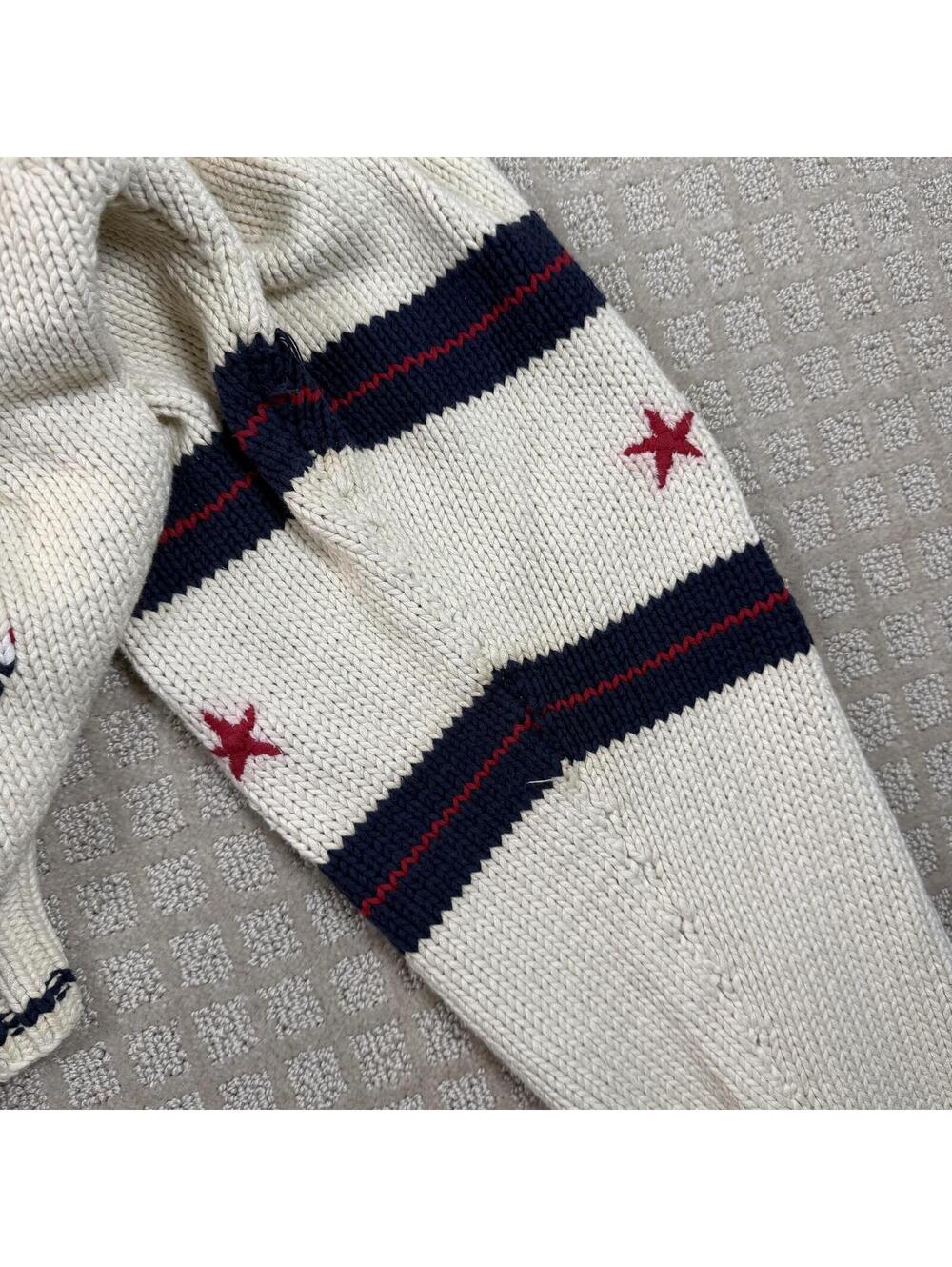 Vintage Tommy Hilfiger Navy Plane Knit Sweater L - Picture 6 of 9